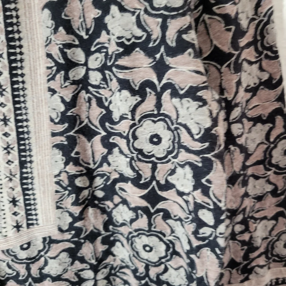 Lucky Brand Floral Print Pullover Blouse - Picture 3 of 5